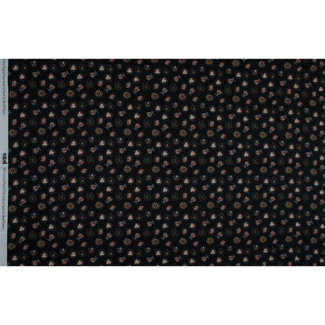 Cotton Voile - Black Floral - Heliconia Flame Print - Mood Exclusive Aloha Collection