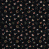 Cotton Voile - Black Floral - Heliconia Flame Print - Mood Exclusive Aloha Collection