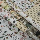 Cotton Voile - Yellow Floral Patchwork - Tulsi's Worship Print - Mood Exclusive Surya Collection