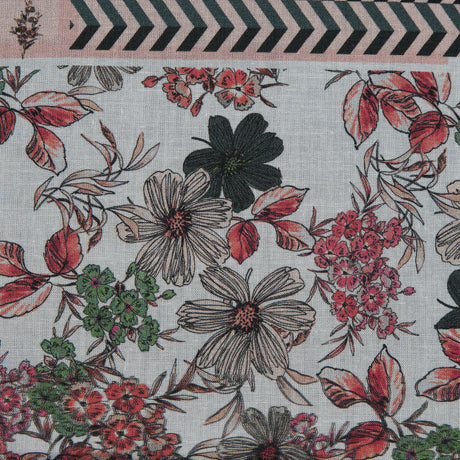 Cotton Voile - Pink Floral Patchwork - Tulsi's Worship Print - Mood Exclusive Surya Collection