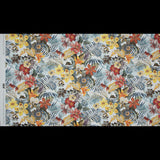 Stretch Cotton Sateen - Blue and Yellow Tropical Floral - Ganesh's Wisdom Print - Mood Exclusive Surya Collection