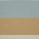 Stretch Cotton Sateen - Blue and Beige Stripes - Krishna's Meditation Print - Mood Exclusive Surya Collection