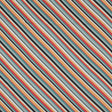 Stretch Cotton Sateen - Orange and Blue Diagonal Stripes - Prajapati's Gift Print - Mood Exclusive Surya Collection