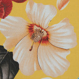 Stretch Cotton Sateen - Yellow Floral - Maharudra Shiva's Determination Print - Mood Exclusive Surya Collection