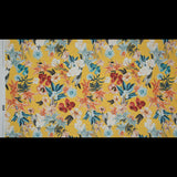 Stretch Cotton Sateen - Yellow Floral - Maharudra Shiva's Determination Print - Mood Exclusive Surya Collection