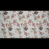 Stretch Cotton Sateen - White Floral - Ishvara's Wisdom Print - Mood Exclusive Surya Collection