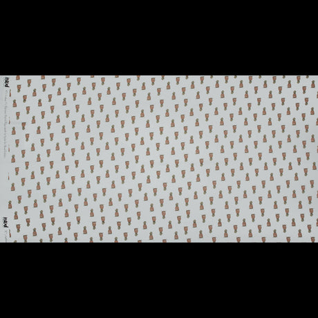 Stretch Cotton Sateen - Pineapples on White - Parvati's Peace Print - Mood Exclusive Surya Collection
