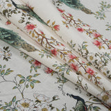 Cotton Voile - White Floral - Dignity of Enlightenment Print - Mood Exclusive Key Largo Collection