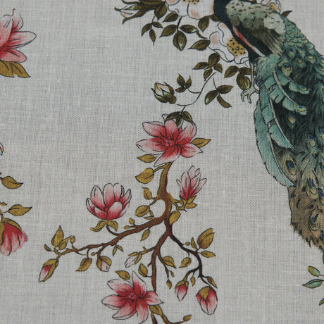 Cotton Voile - White Floral - Dignity of Enlightenment Print - Mood Exclusive Key Largo Collection