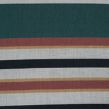 Cotton Voile - Green and Brown Stripes - Reverence of Youth Print - Mood Exclusive Key Largo Collection