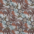 Cotton Voile - White and Orange Floral - Vitality of Admiration Print - Mood Exclusive Key Largo Collection