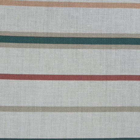 Cotton Voile - Red, Green and White Stripes - Purity of Growth Print - Mood Exclusive Key Largo Collection