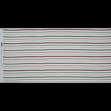 Cotton Voile - Red, Green and White Stripes - Purity of Growth Print - Mood Exclusive Key Largo Collection