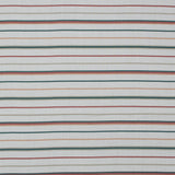 Cotton Voile - Red, Green and White Stripes - Purity of Growth Print - Mood Exclusive Key Largo Collection