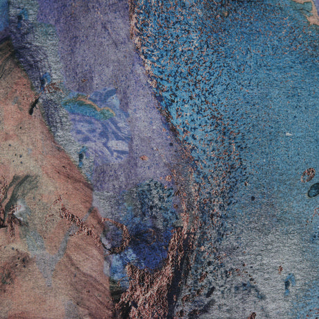 Cotton Voile - Blue Abstract - Balance of Peace Print - Mood Exclusive Key Largo Collection