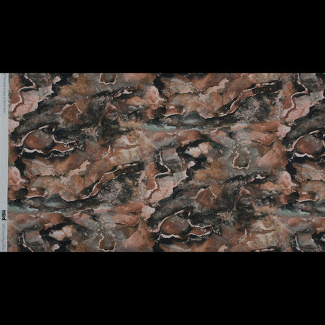 Cotton Voile - Beige and Gray Abstract - Excitement of Rebellion Print - Mood Exclusive Key Largo Collection