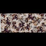 Stretch Cotton Sateen - Burgundy and White Floral - A Drop of Golden Sun Print - Mood Exclusive Harvest Collection