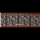Stretch Cotton Sateen - Lattice Checks and Florals - Cidermaker's Window Print - Mood Exclusive Harvest Collection