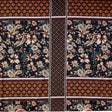 Stretch Cotton Sateen - Lattice Checks and Florals - Cidermaker's Window Print - Mood Exclusive Harvest Collection