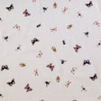 Stretch Cotton Sateen - Cream Insects - Butterfly Effect Print - Mood Exclusive Harvest Collection