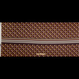 Stretch Cotton Sateen Panel - Mahogany Geometric - Art-tumnal Equinox Print - Mood Exclusive Harvest Collection