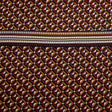 Stretch Cotton Sateen Panel - Mahogany Geometric - Art-tumnal Equinox Print - Mood Exclusive Harvest Collection