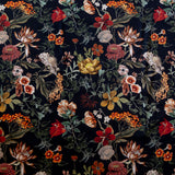 Stretch Cotton Sateen - Black Floral - Garden of Earthly Delights Print - Mood Exclusive Harvest Collection