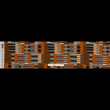 Cotton Voile - Blue and Brown Geometric - Kernel of Truth Print - Mood Exclusive Harvest Collection