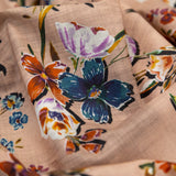 Cotton Voile - Beige Floral - New Americana Print - Mood Exclusive Harvest Collection