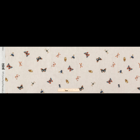 Cotton Voile - Cream Insects - Butterfly Effect Print - Mood Exclusive Harvest Collection