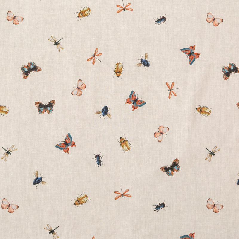 Cotton Voile - Cream Insects - Butterfly Effect Print - Mood Exclusive Harvest Collection