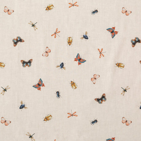 Cotton Voile - Cream Insects - Butterfly Effect Print - Mood Exclusive Harvest Collection