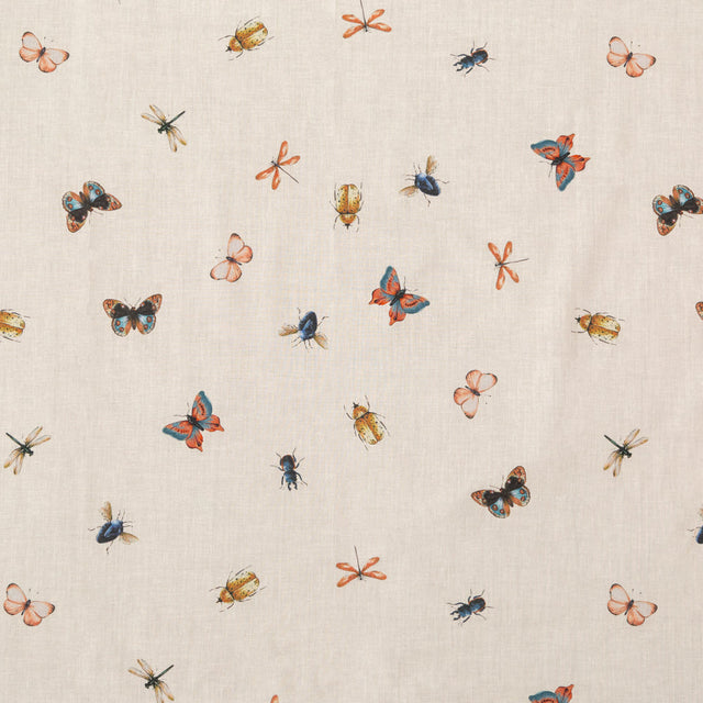 Cotton Voile - Cream Insects - Butterfly Effect Print - Mood Exclusive Harvest Collection