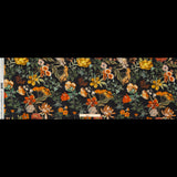 Cotton Voile - Black Floral - Garden of Earthly Delights Print - Mood Exclusive Harvest Collection