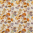 Cotton Voile - Cream and Rust Floral - August Rush Print - Mood Exclusive Harvest Collection