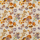 Cotton Voile - Cream and Rust Floral - August Rush Print - Mood Exclusive Harvest Collection
