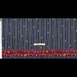 Stretch Cotton Sateen Panel - Nautical Treasures and Stripes - Sailboat Treasures Print - Mood Exclusive St. Tropez Collection