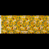 Stretch Cotton Sateen - Yellow Floral - Mediterranean Dreams Print - Mood Exclusive St. Tropez Collection