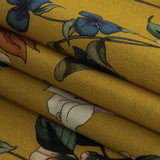 Cotton Voile - Yellow Floral - Mediterranean Dreams Print - Mood Exclusive St. Tropez Collection