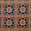 Cotton Voile - Floral Tiles - Mosaic Views Print - Mood Exclusive St. Tropez Collection