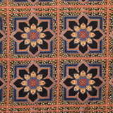 Cotton Voile - Floral Tiles - Mosaic Views Print - Mood Exclusive St. Tropez Collection