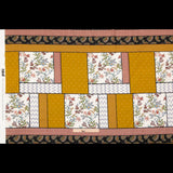 Cotton Voile - Yellow and Red Floral Patchwork - Paisley Patches Print - Mood Exclusive St. Tropez Collection