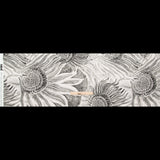 Cotton Voile - Black and White Sunflowers - Mood Exclusive Floral Hideaways Print