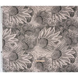 Rayon Challis - Black and White Sunflowers - Mood Exclusive Floral Hideaways Print