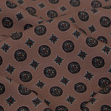 Stretch Polyester Crepe - Rose Taupe Medallions - Peaceful Ease Print - Mood Exclusive Kenko Collection