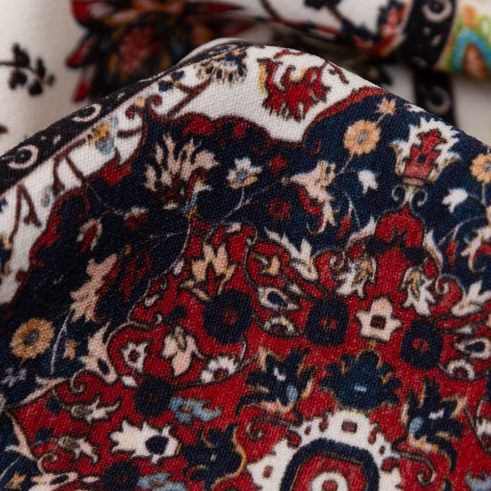 Stretch Polyester Crepe - Floral Patchwork - Ardent Love Print - Mood Exclusive Kenko Collection