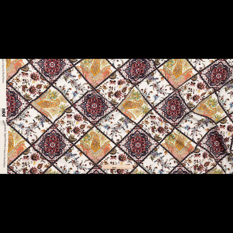 Stretch Polyester Crepe - Floral Patchwork - Ardent Love Print - Mood Exclusive Kenko Collection