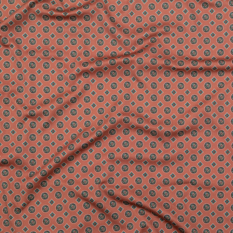 Stretch Cotton Sateen - Rose Taupe Medallions - Peaceful Ease Print - Mood Exclusive Kenko Collection