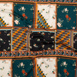 Stretch Cotton Sateen - Floral and Geometric Patchwork - Idle Hours Print - Mood Exclusive Kenko Collection