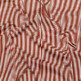 Stretch Cotton Sateen - Red and White Stripes - Evening Draws In Print - Mood Exclusive Kenko Collection